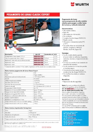 Kit pegamento de lunas Expert Wurth