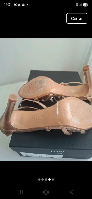Sandalias LODI doradas talla 36 sin estrenar