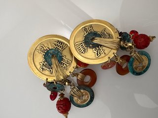 Pendientes Clip Vintage Les Bernard Ornate