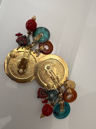 Pendientes Clip Vintage Les Bernard Ornate