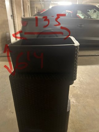 Cajonera de plástico marrón 3 cajones