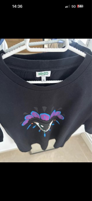 Camiseta Kenzo Negra con Ojo