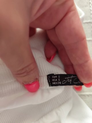 Pantalón blanco verano Inditex chica