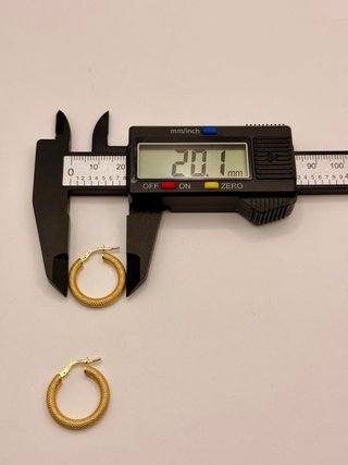 Pendientes de Oro Tipo Aro 9k 1.48GR