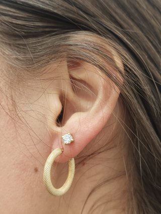 Pendientes de Oro Tipo Aro 9k 1.48GR