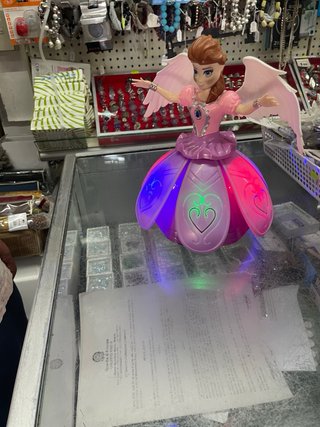 Bambola Principessa Ali Luci LED Giocattolo