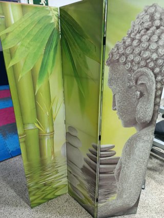 Biombo Decorativo Buda Bambú Zen