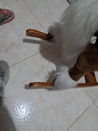 Caballo Mecedora Marrón Peluche