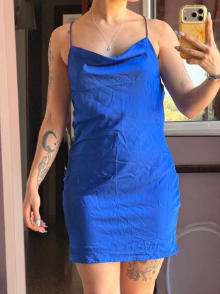 Vestido azul tirantes