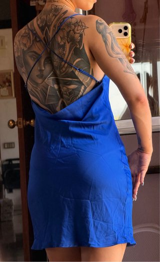 Vestido azul tirantes