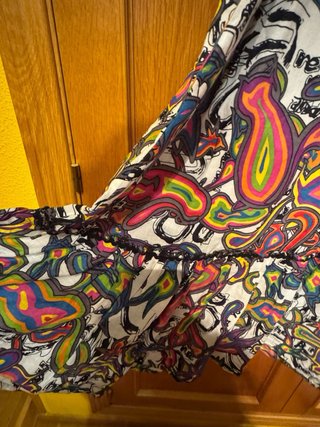 Vestido largo estampado talla M
