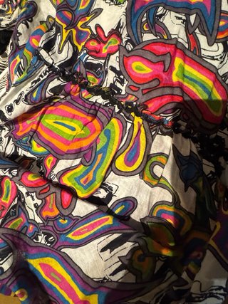 Vestido largo estampado talla M