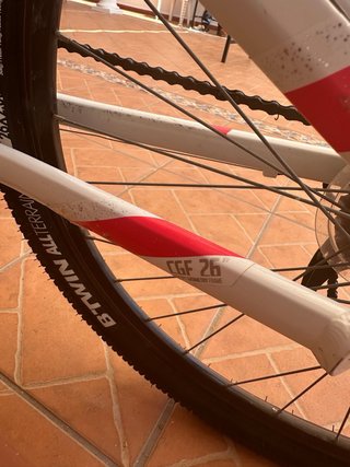 Bicicleta Rockrider 100 Blanca
