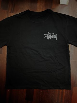 Camiseta Stussy Negra Talla M Oversize