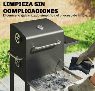 Barbacoa Carbón Portátil Acero Inox
