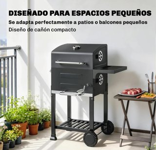 Barbacoa Carbón Portátil Acero Inox