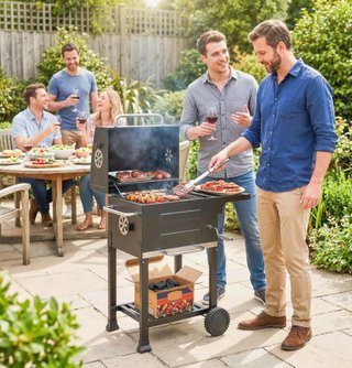Barbacoa Carbón Portátil Acero Inox