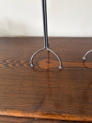Candelabro de hierro forjado antiguo (65 cm)