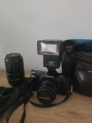 Lote Cámara Analógica Olympus OM101 Power Focus