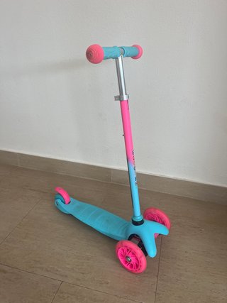 Patinete 3 Ruedas Azul y Rosa