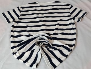 Camiseta Rayas Azul y Blanca