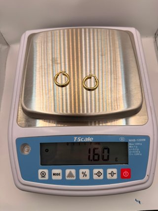 Pendientes de Oro Tipo Aro 9k 1.60GR