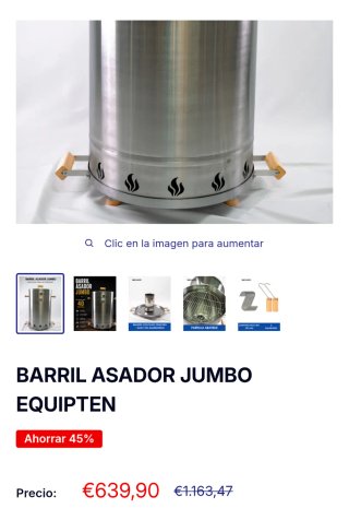 Barril Ahumador Metálico Barbacoa
