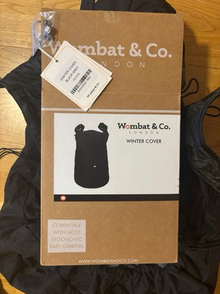 Funda cubre porteo Wombat & Co. Negro
