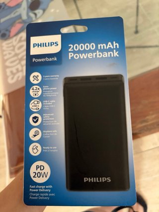 Batería Portátil Philips 20000 mAh