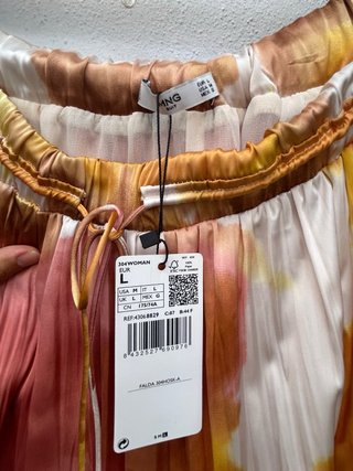 Falda larga Mango Tie-Dye