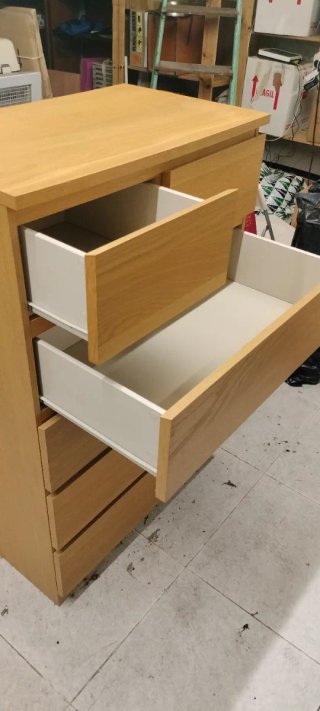 Cómoda IKEA 5 cajones madera