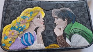 Bolso Rapunzel Enredados pintado a mano
