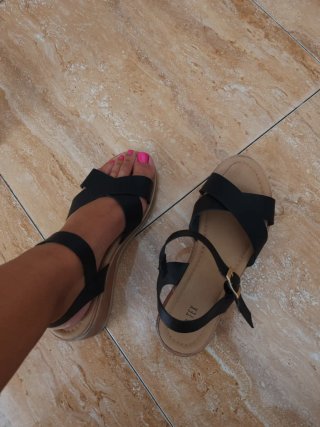 Sandalias negras talla 38
