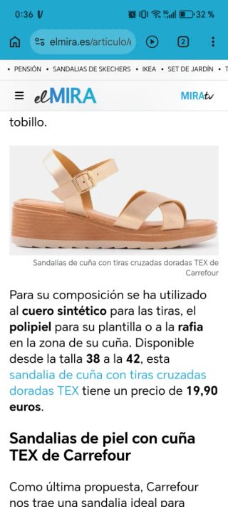 Sandalias negras talla 38