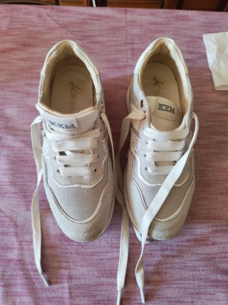 Sneakers Kem Argento/Bianco Tg 37