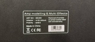 Mooer GE200 Amp Modeling Multiefectos