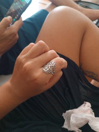 Anillo Plata 925 Diseño Calado