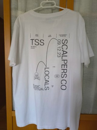 Camiseta Scalpers Hombre Blanca XL