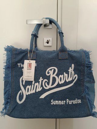 Borsa Saint Barth in denim