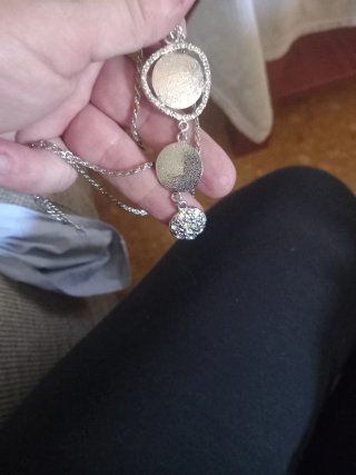 Anillo y colgante plata