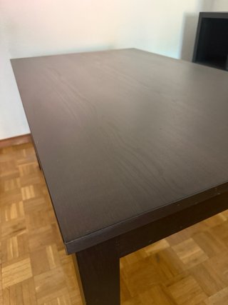 Mesa comedor extensible negra