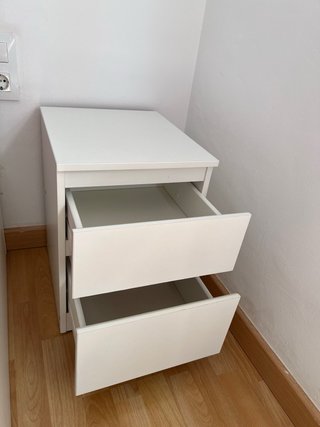 Cómoda 2 cajones Ikea MALM blanca