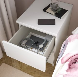 Cómoda 2 cajones Ikea MALM blanca