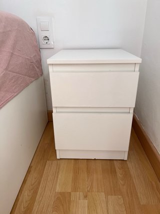 Cómoda 2 cajones Ikea MALM blanca
