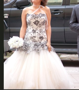 Vestido de Novia Jordi Dalmau Blanco y Negro