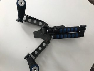 Soporte cámara vintage doble empuñadura raro