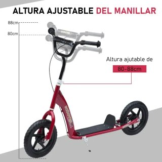 Patinete para Niños de 5-12 Años Carga Máx. 50 kg