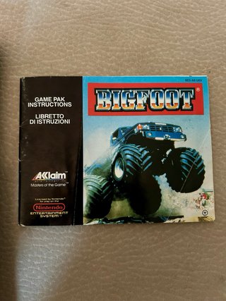 Bigfoot per Nintendo NES in versione completa