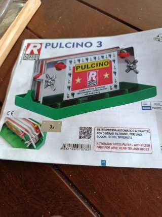 Filtro Gravedad Vino Rover Pompe Pulcino