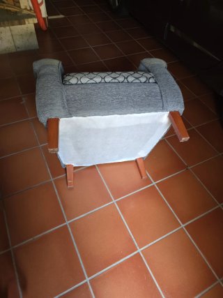Butaca orejera de tela